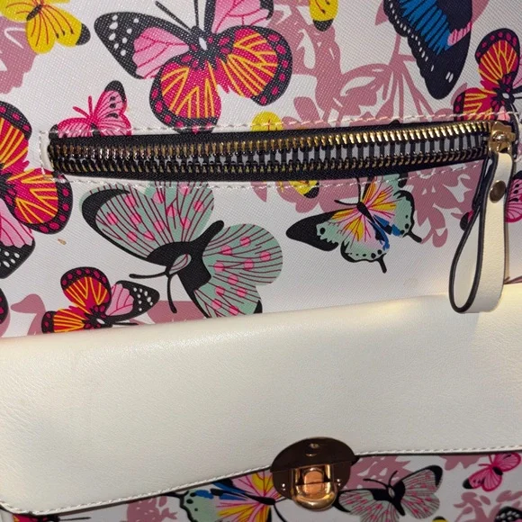 Butterfly Print Backpack - Picture 6 of 7